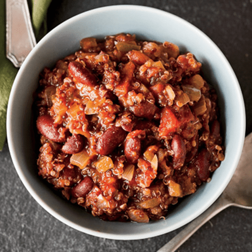 Meal Prep Sundays: Quinoa & Bean Slow Cooker Chili