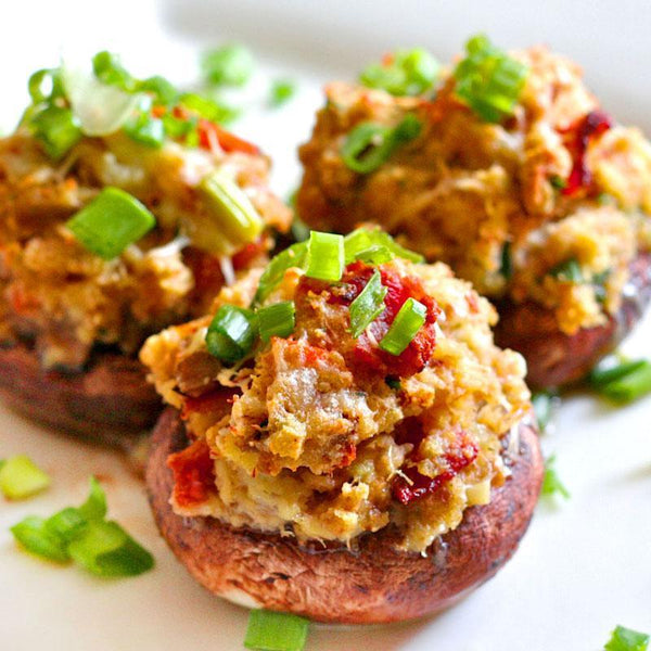 6 Pack Recipe: Try Our New Cayenne Sauce With Spicy Turkey-Stuffed Mushrooms