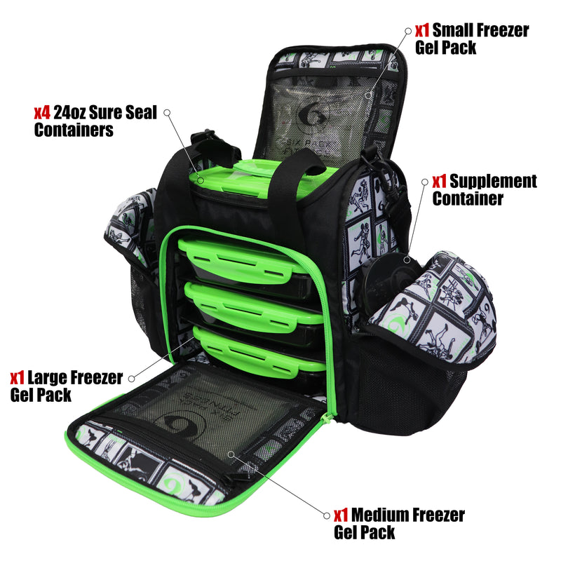 Innovator Mini Meal Prep Management Tote | Black/Green